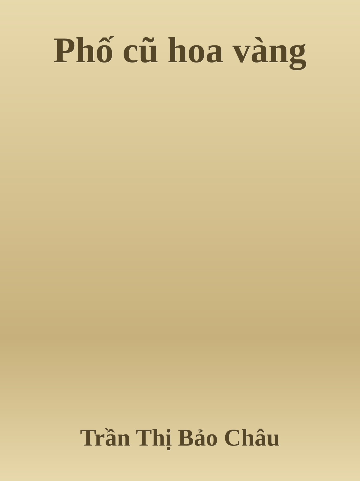 Phố cũ hoa vàng